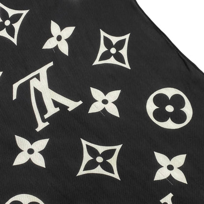 Louis Vuitton Silk Scarf Etole LV Idylle Monogram Noir Black Pink — view 7