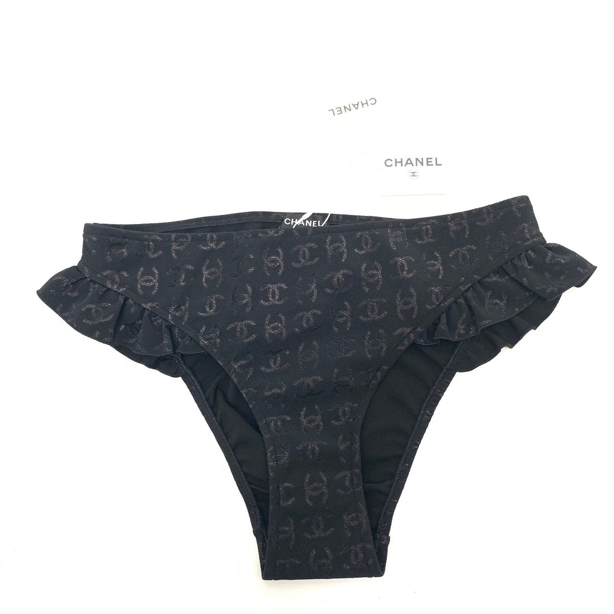 Chanel Swimsuit CC Logo All Over Print 38 Swimwear — view 2