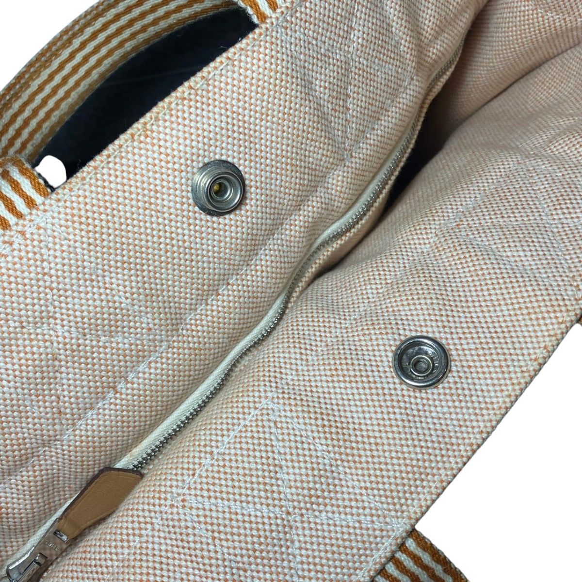 Hermes Fourre Tout PM Handbag Cotton Canvas — view 8