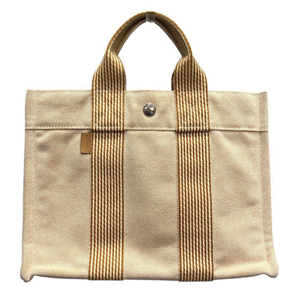 Hermes Fourre Tout PM Handbag Cotton Canvas