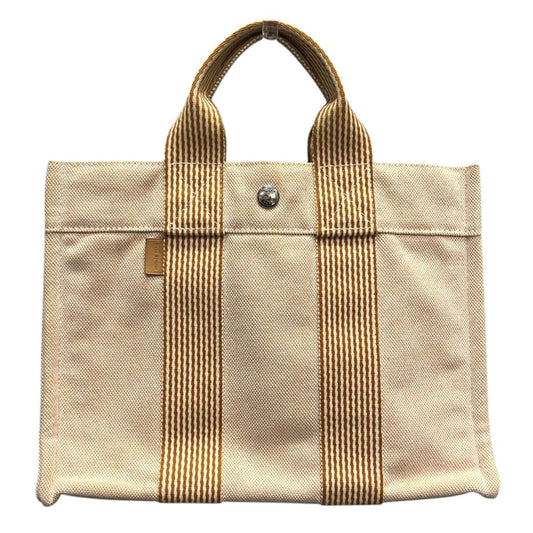 Hermes Fourre Tout PM Handbag Cotton Canvas