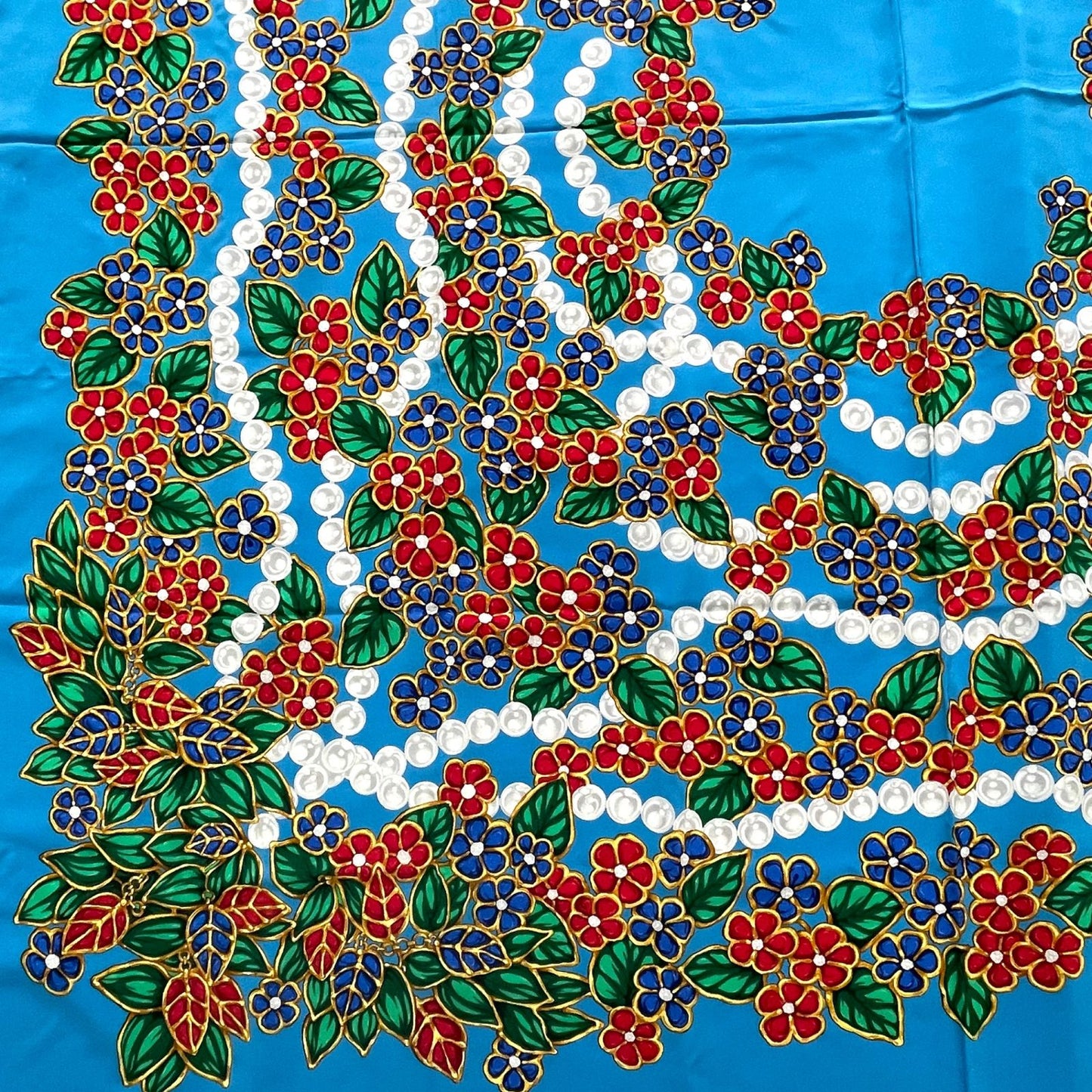 Chanel Large Scarf Silk Pattern Multicolor — view 7