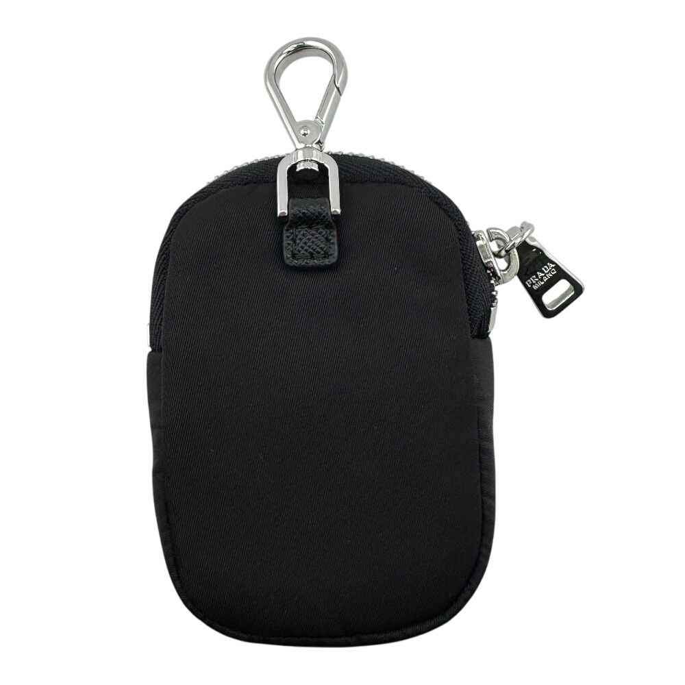 Prada Re-Nylon Mini Pouch Triangle Logo Black — view 2