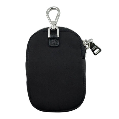 Prada Re-Nylon Mini Pouch Triangle Logo Black — view 2