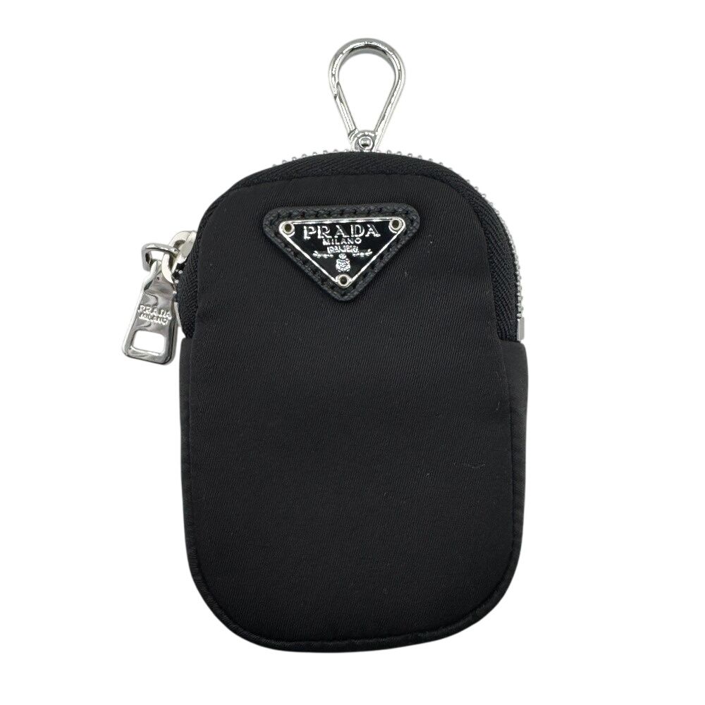 Prada Re-Nylon Mini Pouch Triangle Logo Black