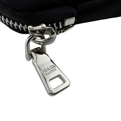 Prada Re-Nylon Mini Pouch Triangle Logo Black — view 5