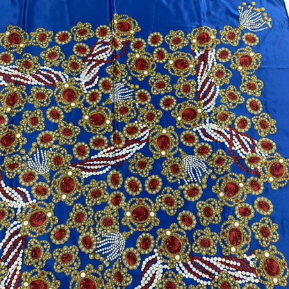 Chanel Super Large Silk Scarf Gem Pattern Multicolor — view 2