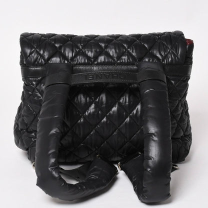 Chanel Coco Cocoon Backpack Leather Black Silver — view 2