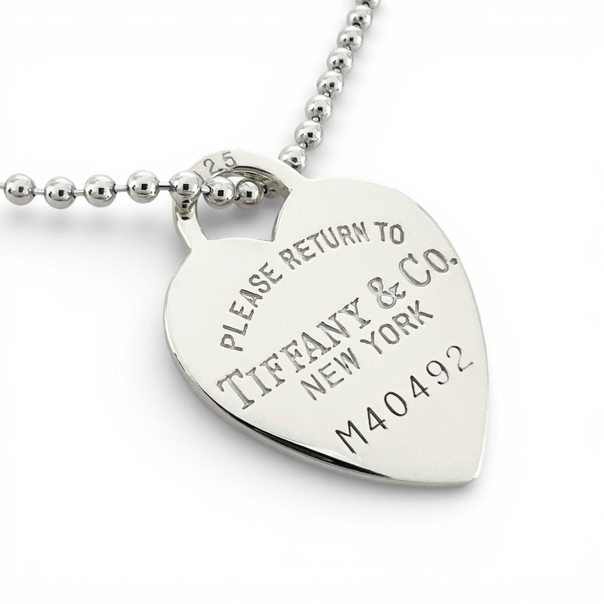 Tiffany & Co Necklace 925 Sterling Silver Return to Heart