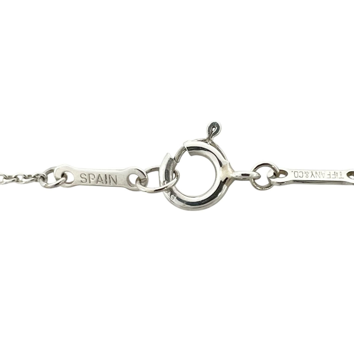 Tiffany & Co Elsa Peretti Necklace 925 Sterling Silver Double Teardrop — view 6