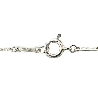Tiffany & Co Elsa Peretti Necklace 925 Sterling Silver Double Teardrop — view 6
