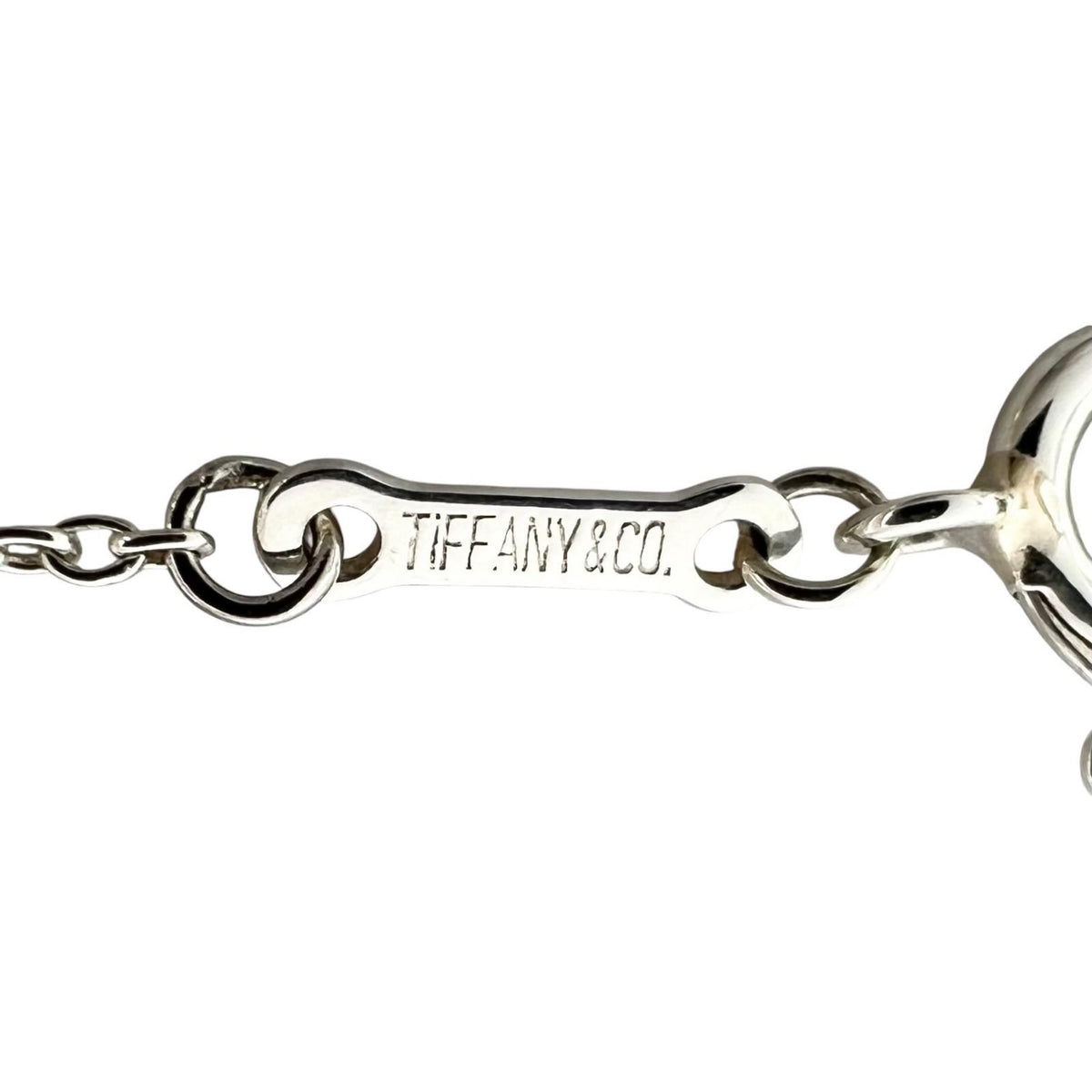 Tiffany & Co Elsa Peretti Necklace 925 Sterling Silver Double Teardrop — view 7