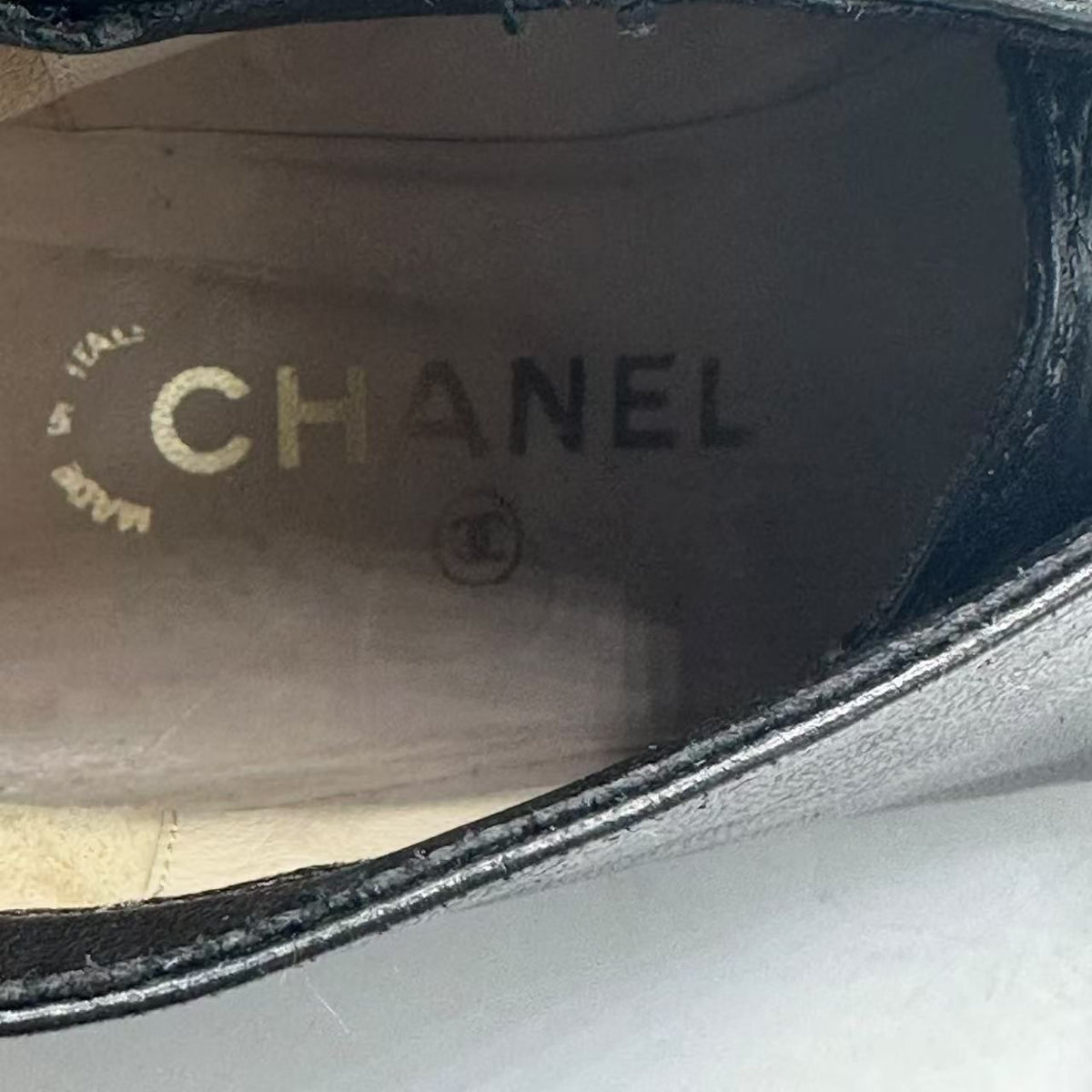 Chanel Short Boots CC Logo Leather Black — view 8