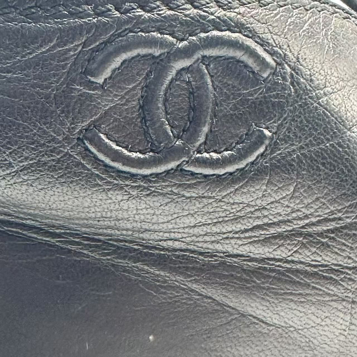 Chanel Short Boots CC Logo Leather Black — view 7