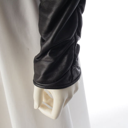 Gucci Vintage Leather Collarless Jacket Black 38 — view 6