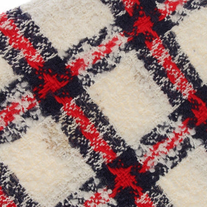 Gucci Nylon and Cotton Checkered Skirt White 40 — view 7