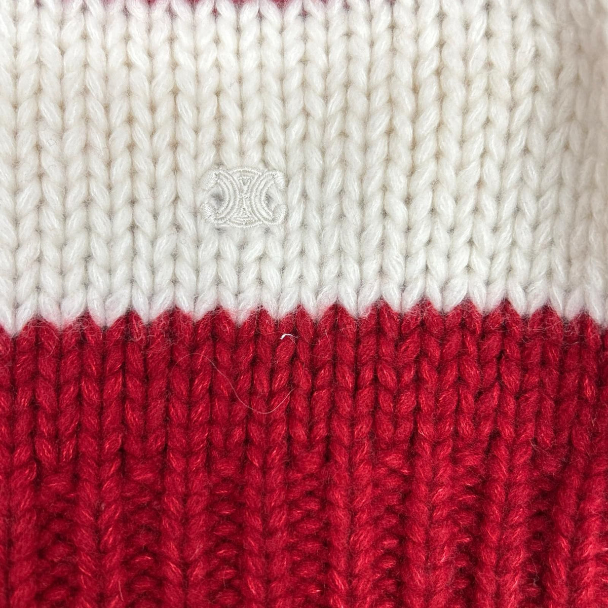 Celine Red Loose Fit Knit XS Sweater — view 6