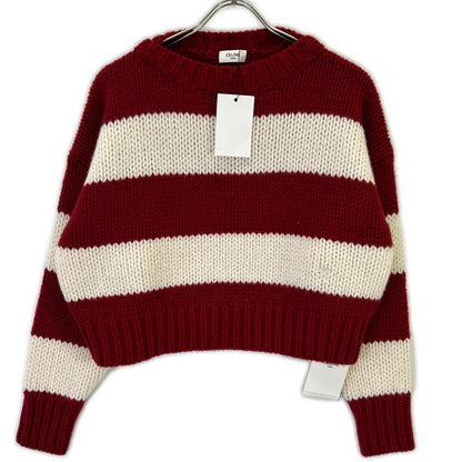 Celine Red Loose Fit Knit XS Sweater