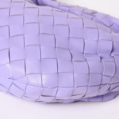 Bottega Veneta Mini Jodie Hobo Handbag Intrecciato Purple Lambskin Silver — view 7