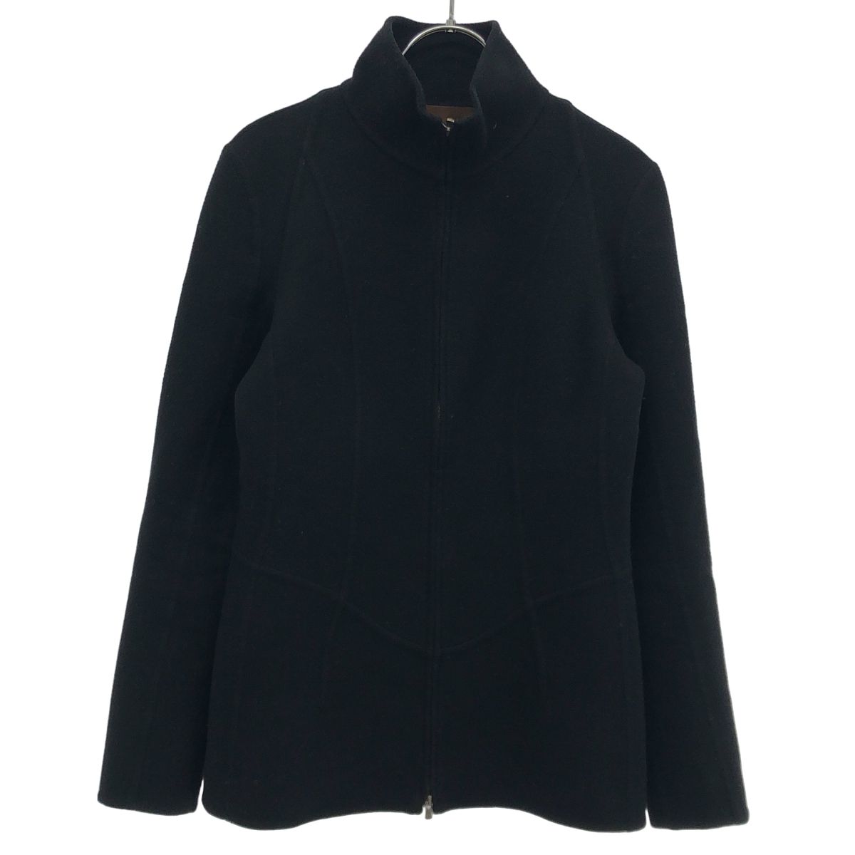 Loewe Zip Up High Neck Wool Jacket Black 38