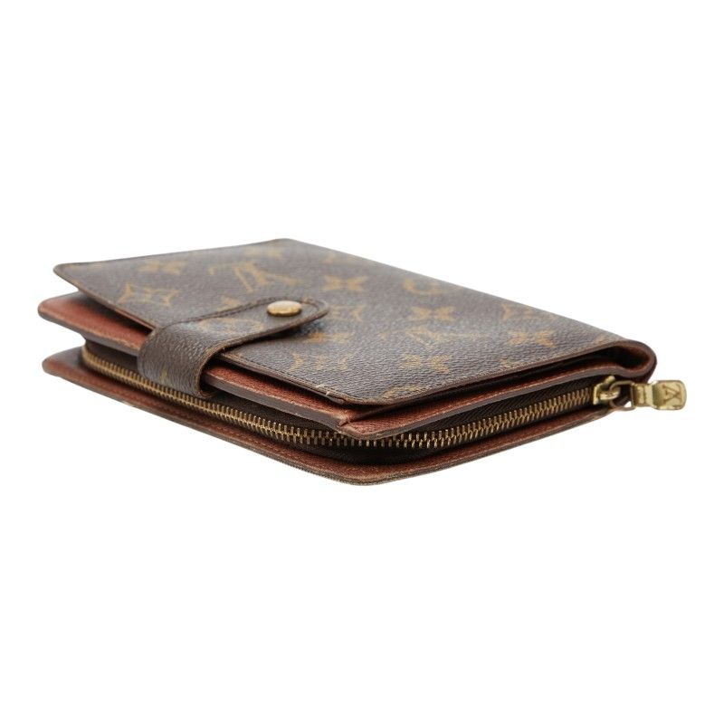 Louis Vuitton Monogram Porte Papier Bifold Wallet Brown Leather Handbag — view 7