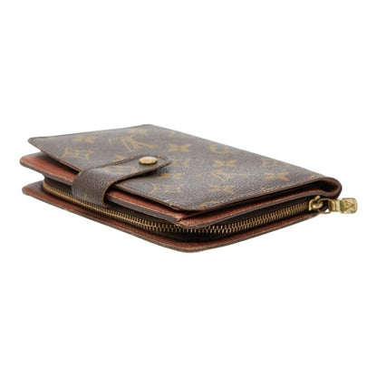 Louis Vuitton Monogram Porte Papier Bifold Wallet Brown Leather Handbag — view 7