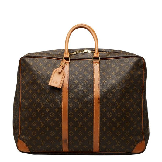 Louis Vuitton Monogram Sirius 55 Boston Bag Brown Leather