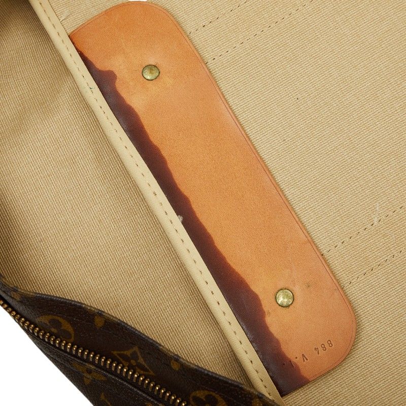 Louis Vuitton Monogram Sirius 55 Boston Bag Brown Leather — view 8