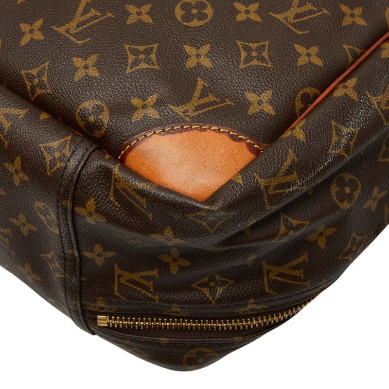 Louis Vuitton Monogram Sirius 55 Boston Bag Brown Leather — view 6