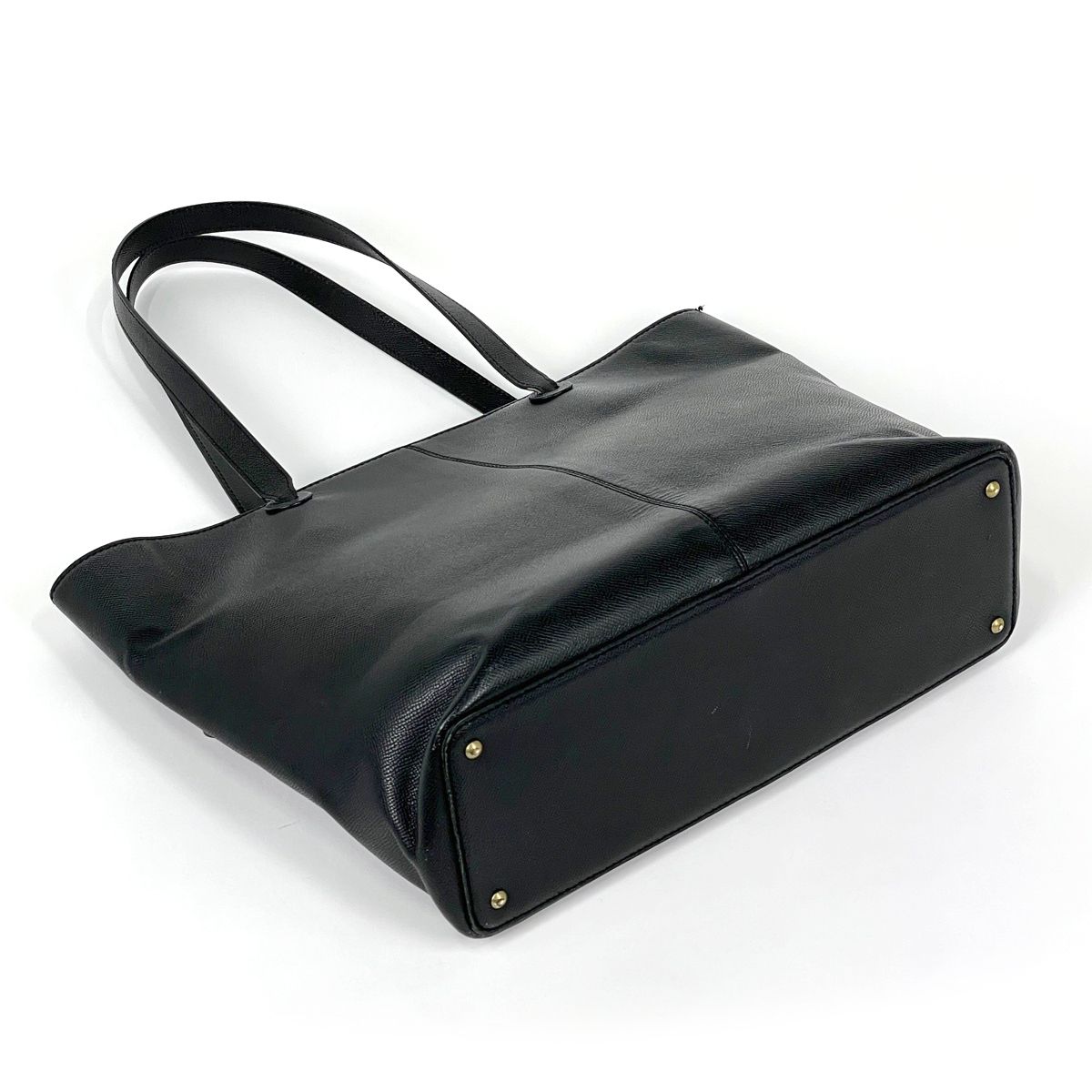 Chanel Logo Tote Bag Leather Black — view 2