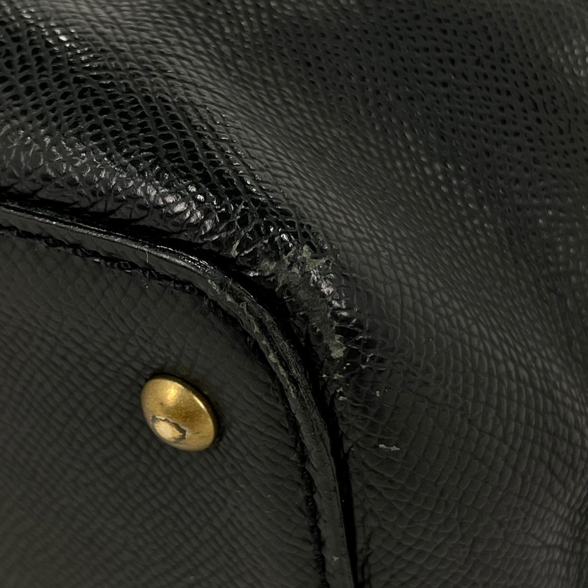 Chanel Logo Tote Bag Leather Black — view 3