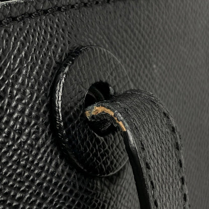 Chanel Logo Tote Bag Leather Black — view 6