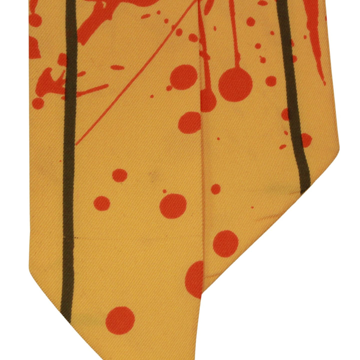 Hermes Twilly Paint Splatter Silk Orange Scarf — view 6