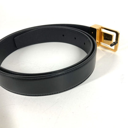Saint Laurent Paris Belt Logo la 66 Buckle Leather Black — view 5