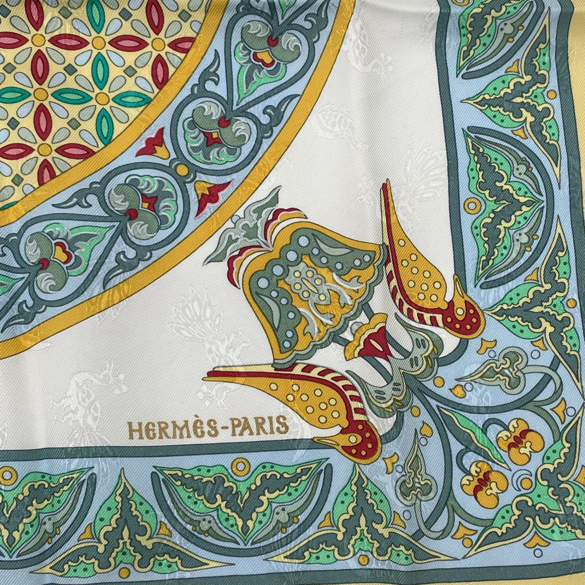 Hermes Scarf Carre 90 Ciels Byzantins Byzantine Sky Silk Multicolor — view 8