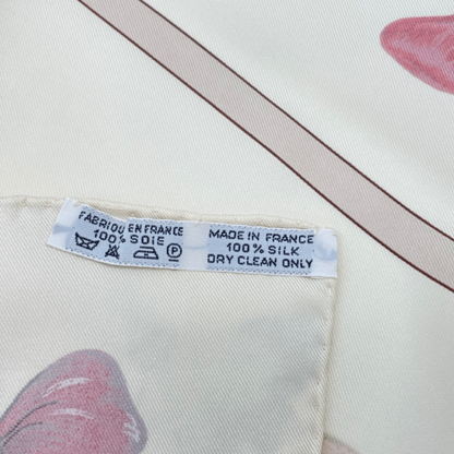 Hermes Carre 90 Silk Scarf la Danse Ballerina Beige — view 7