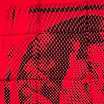 Hermes Carre 90 Josephine Dance Scarf Red Silk — view 2