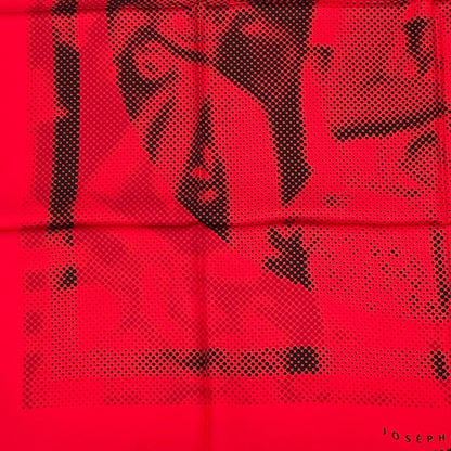 Hermes Carre 90 Josephine Dance Scarf Red Silk — view 4