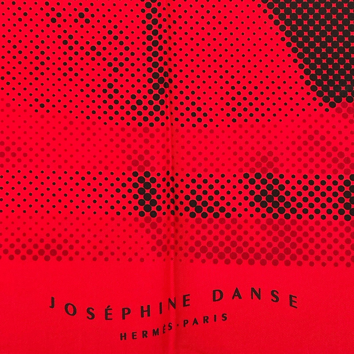 Hermes Carre 90 Josephine Dance Scarf Red Silk — view 6