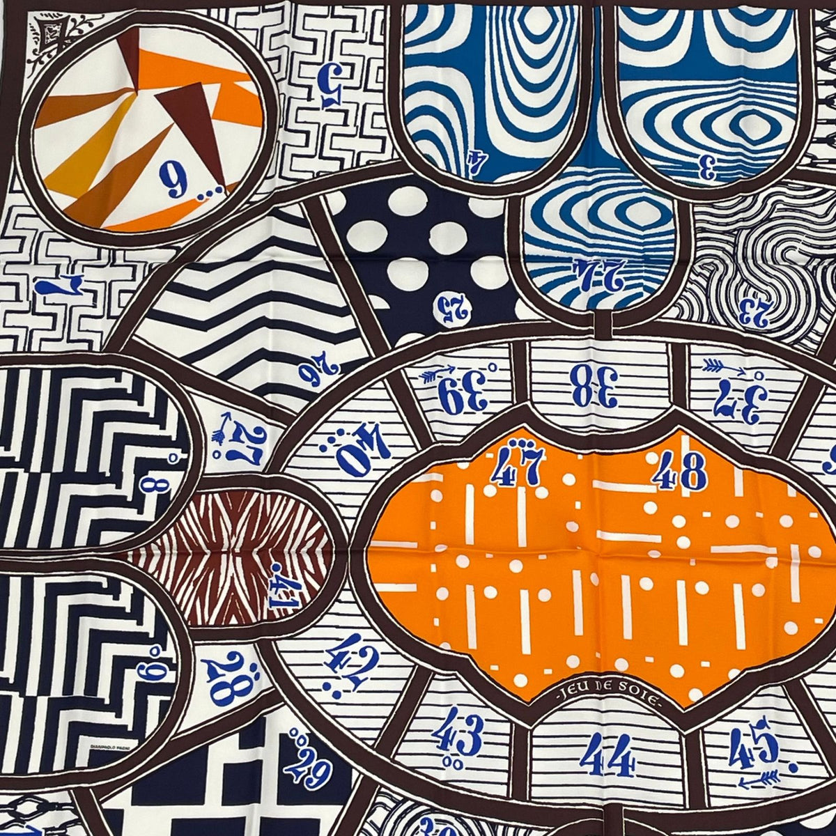 Hermes Jeu de Soie Silk Game Scarf Multicolor — view 2