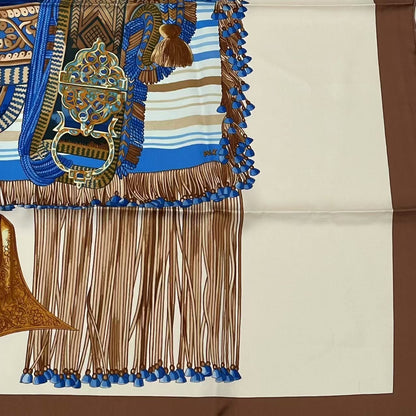 Hermes Carre 90 Selle D'apparat Marocaine Moroccan Ceremonial Saddle Scarf Silk — view 5
