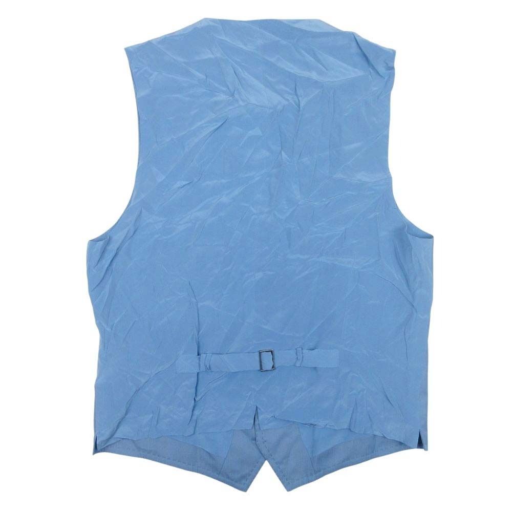 Dolce & Gabbana Suit Set Shawl Color Vest Pants 50 Blue — view 6