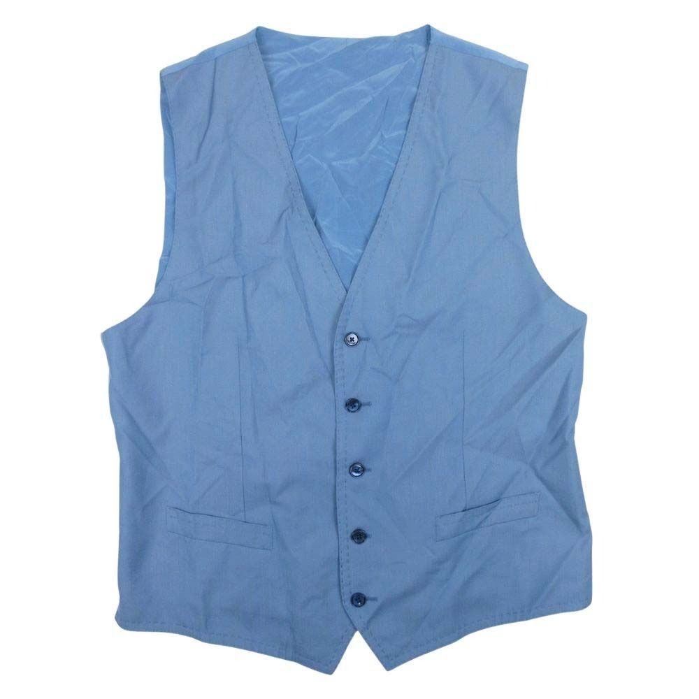 Dolce & Gabbana Suit Set Shawl Color Vest Pants 50 Blue — view 5