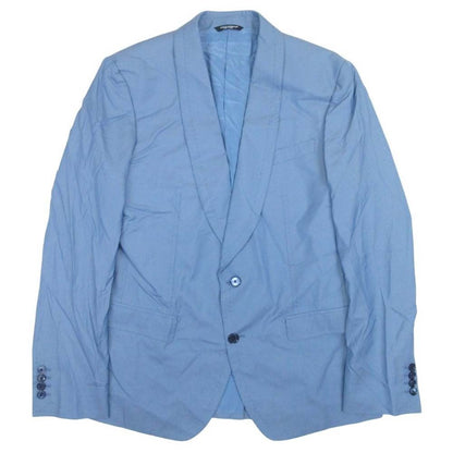 Dolce & Gabbana Suit Set Shawl Color Vest Pants 50 Blue — view 2