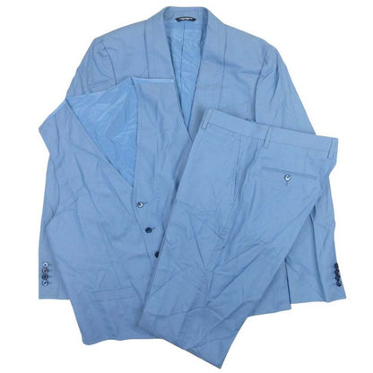 Dolce & Gabbana Suit Set Shawl Color Vest Pants 50 Blue