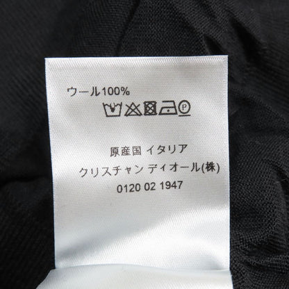 Dior Bee Wool Polo Shirt High Gee Knit Long Sleeve Accent Bee Embroidery — view 7