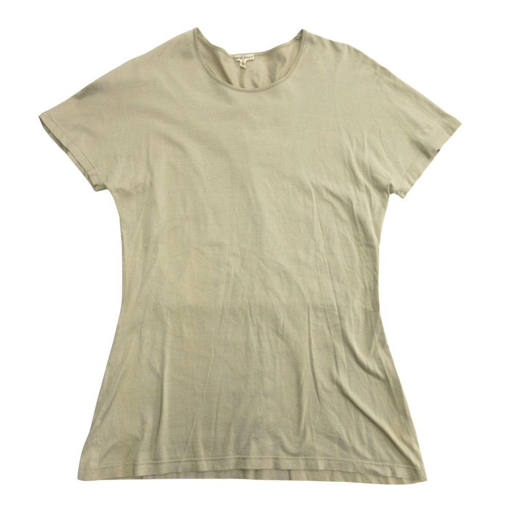 Hermes Martin Margiela Era T-Shirt Logo Embroidery Vintage Archive L Beige
