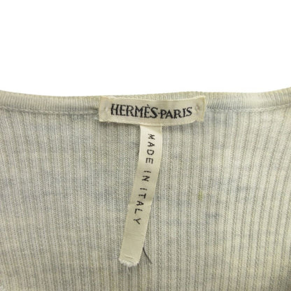 Hermes Martin Margiela Era Silk Cardigan Knit Sweater Cotton Crew Neck Floral — view 6