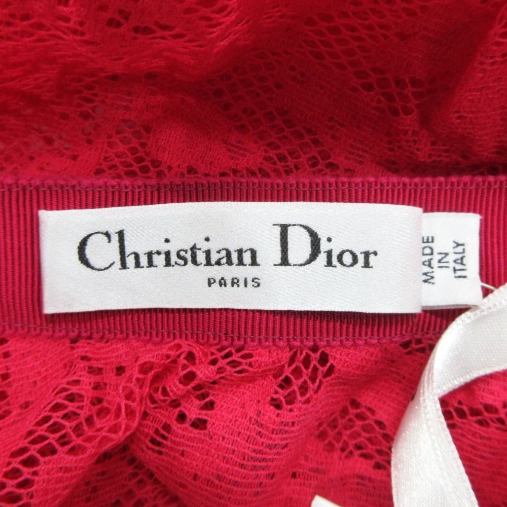 Dior Toile de Jouy Sauvage Cotton Blend Lace Long Skirt Logo — view 6