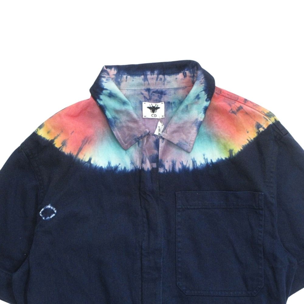 Dior Tie Dye Jeans Denim Jumps All in One Coverall 34 Blue Multi — view 3